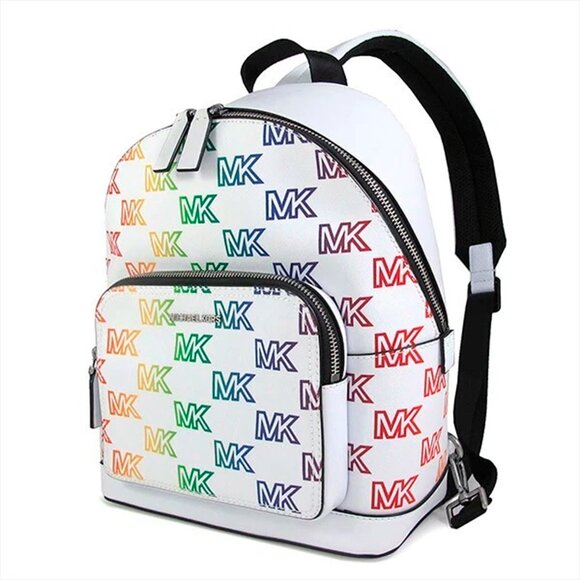 S Michael Kors Commuter Slingpack White Gay Pride Rainbow Bag 37S3LCOB2L NWT - Picture 1 of 9